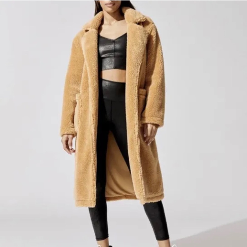 NWT Carbon38 Teddy Trench Coat - S - Roots